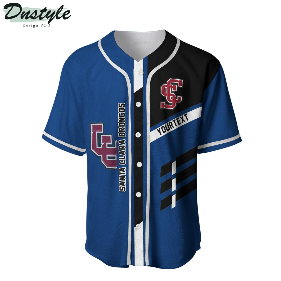 Santa Clara Broncos Custom Name Baseball Jersey