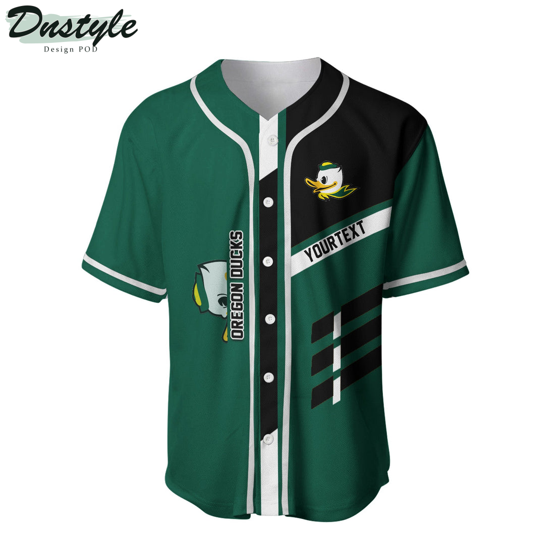 Oregon Ducks Custom Name Baseball Jersey