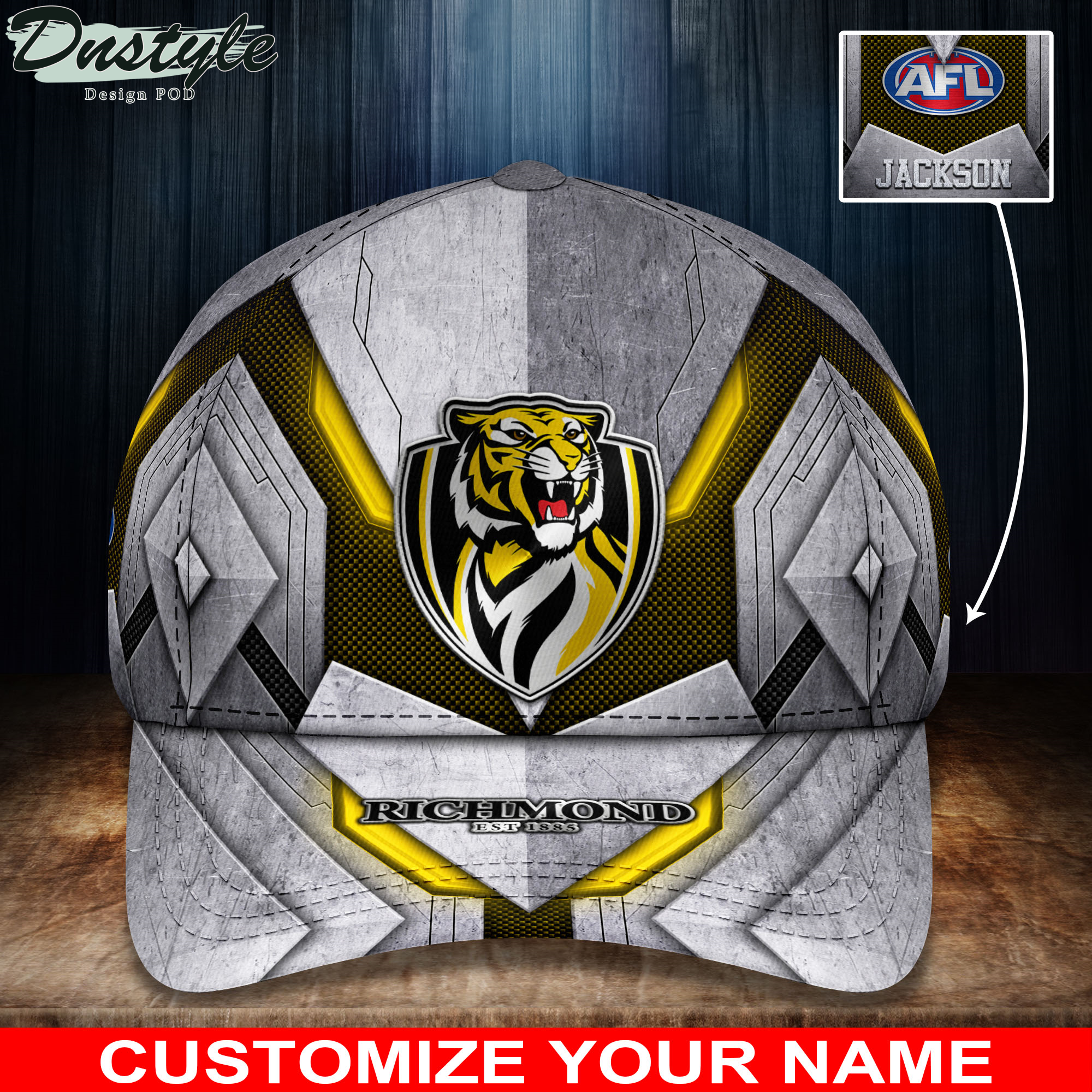 Richmond Tigers AFL Personalized 2022 Cap