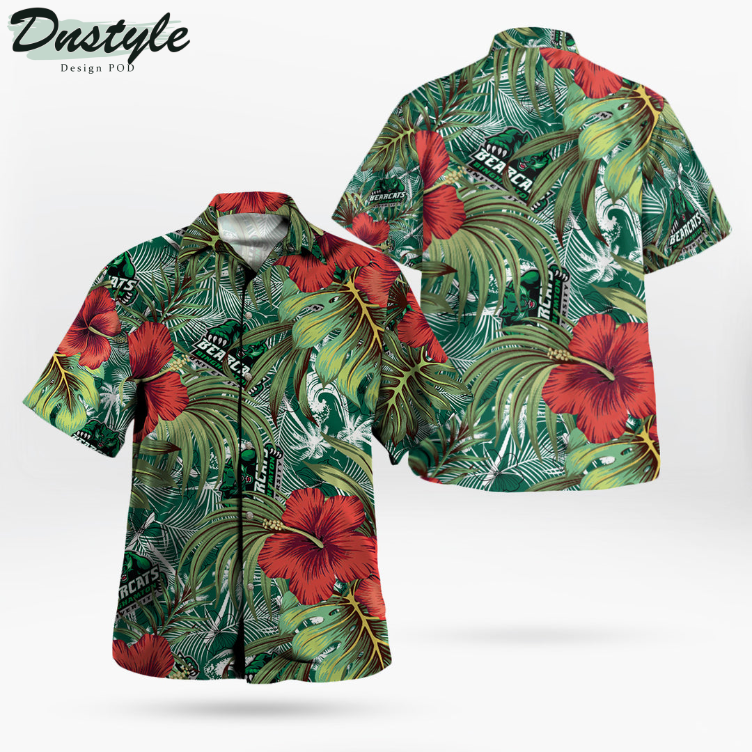 Binghamton Bearcats Hibiscus Tropical Hawaii Shirt