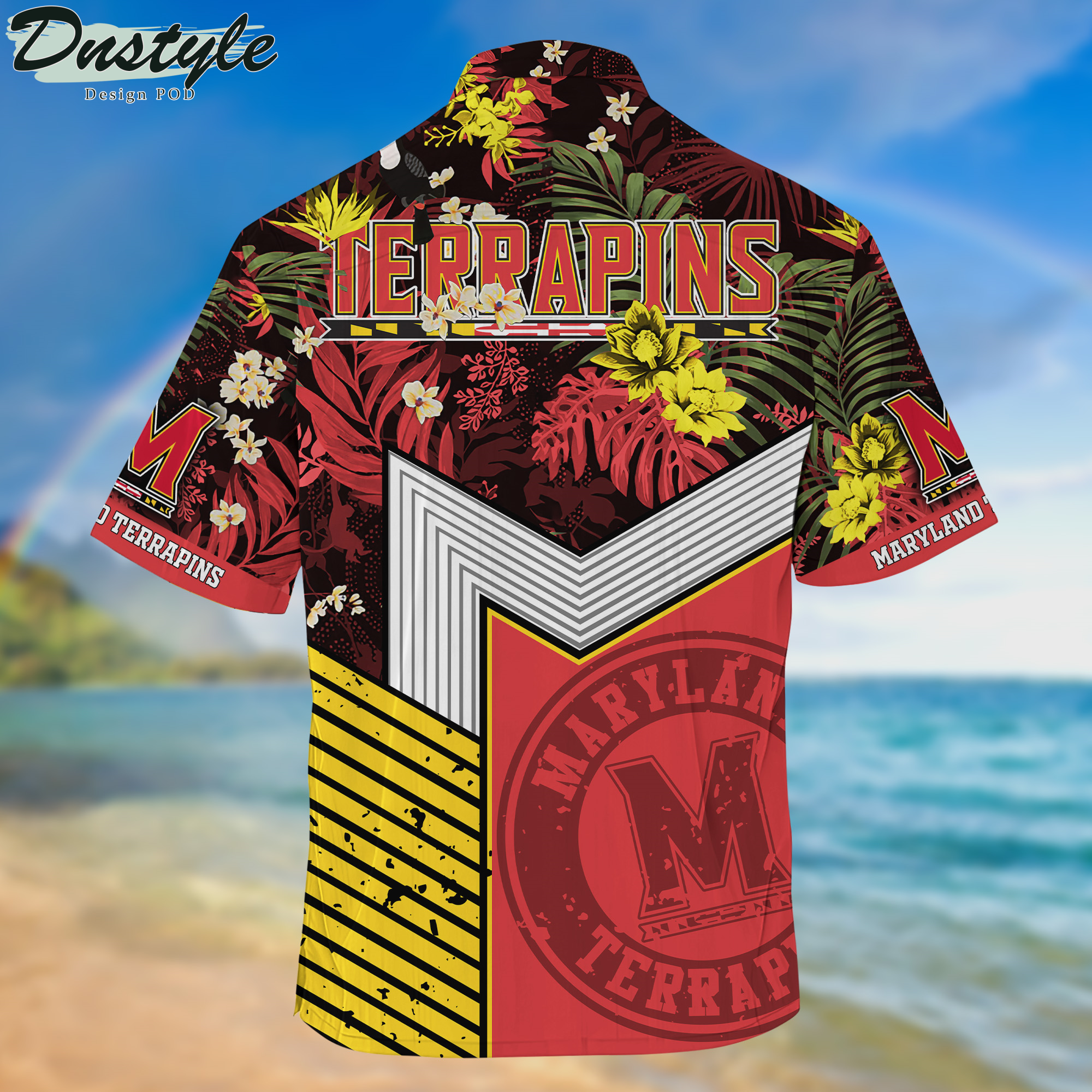 Maryland Terrapins Hawaii Shirt And Shorts New Collection