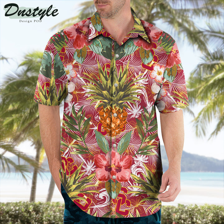 Usc Trojans Pineapple Tropical Hawaiian Shirt
