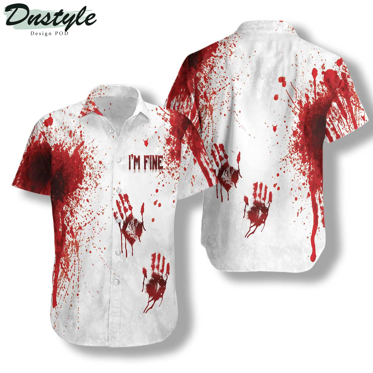 Halloween Blood Splatter Horror Hawaiian Shirt