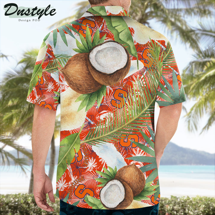 Syracuse Orange Coconut Tropical Hawaiian Shirt
