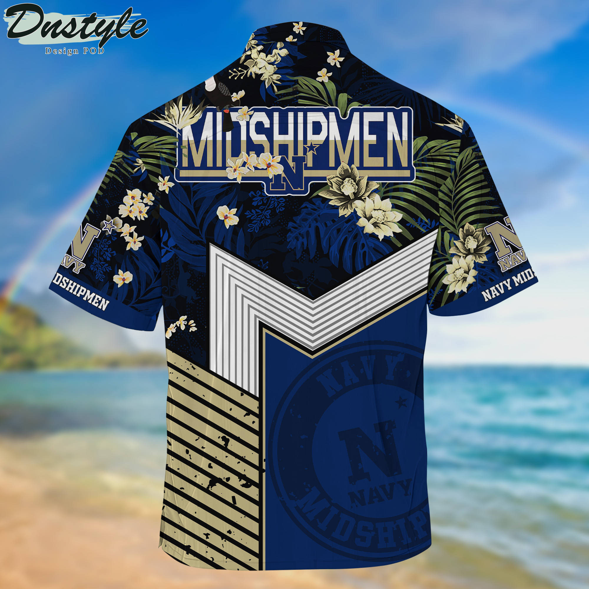 Navy Midshipmen Hawaii Shirt And Shorts New Collection