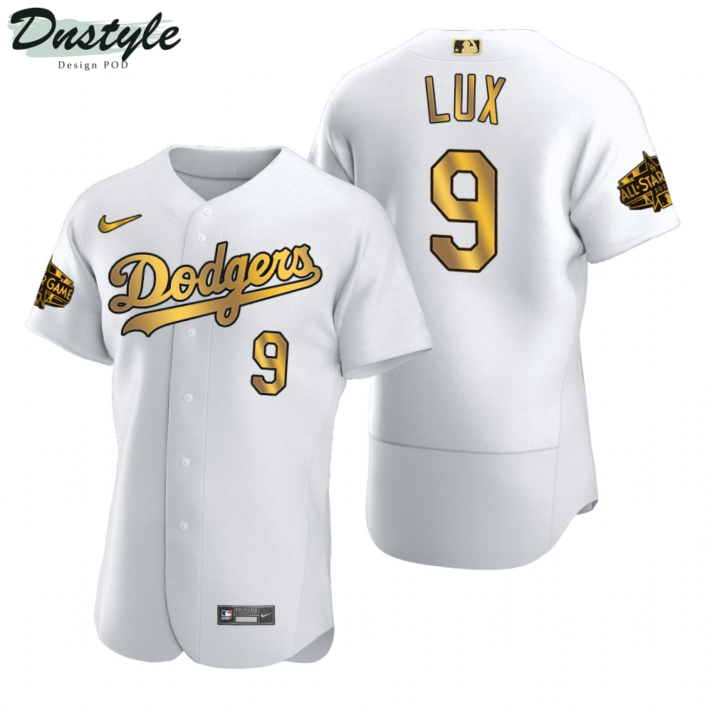 Gavin Lux Los Angeles Dodgers White Gold 2022 MLB All-Star Game Jersey