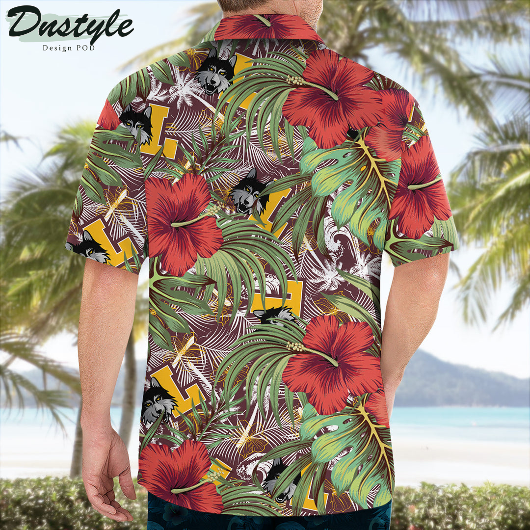 Loyola Ramblers Hibiscus Tropical Hawaii Shirt