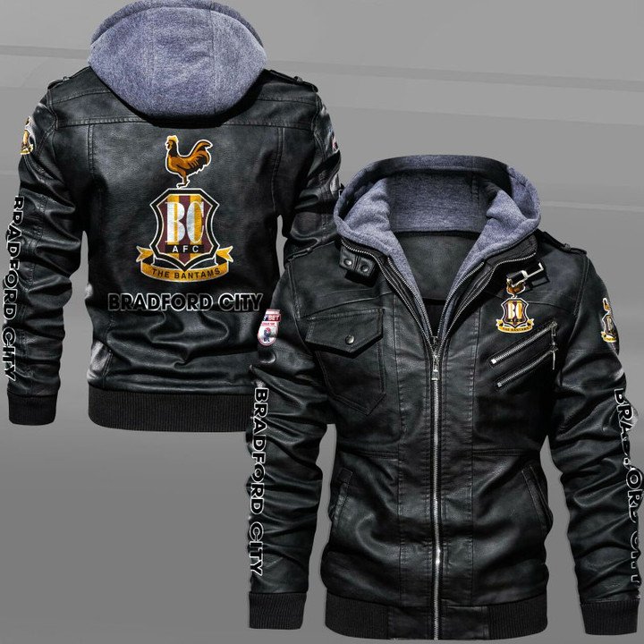 The Bantams Bradford City AFC Leather Jacket