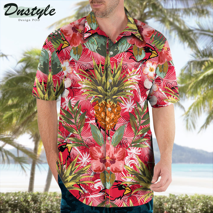 Lamar Cardinals Pineapple Tropical Hawaiian Shirt