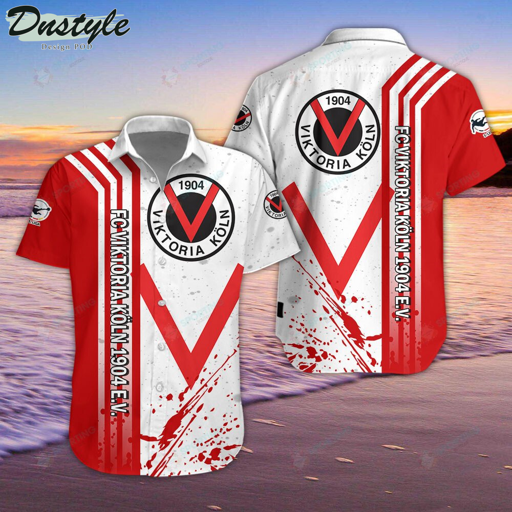 FC Viktoria Koln Red Hawaiian Shirt