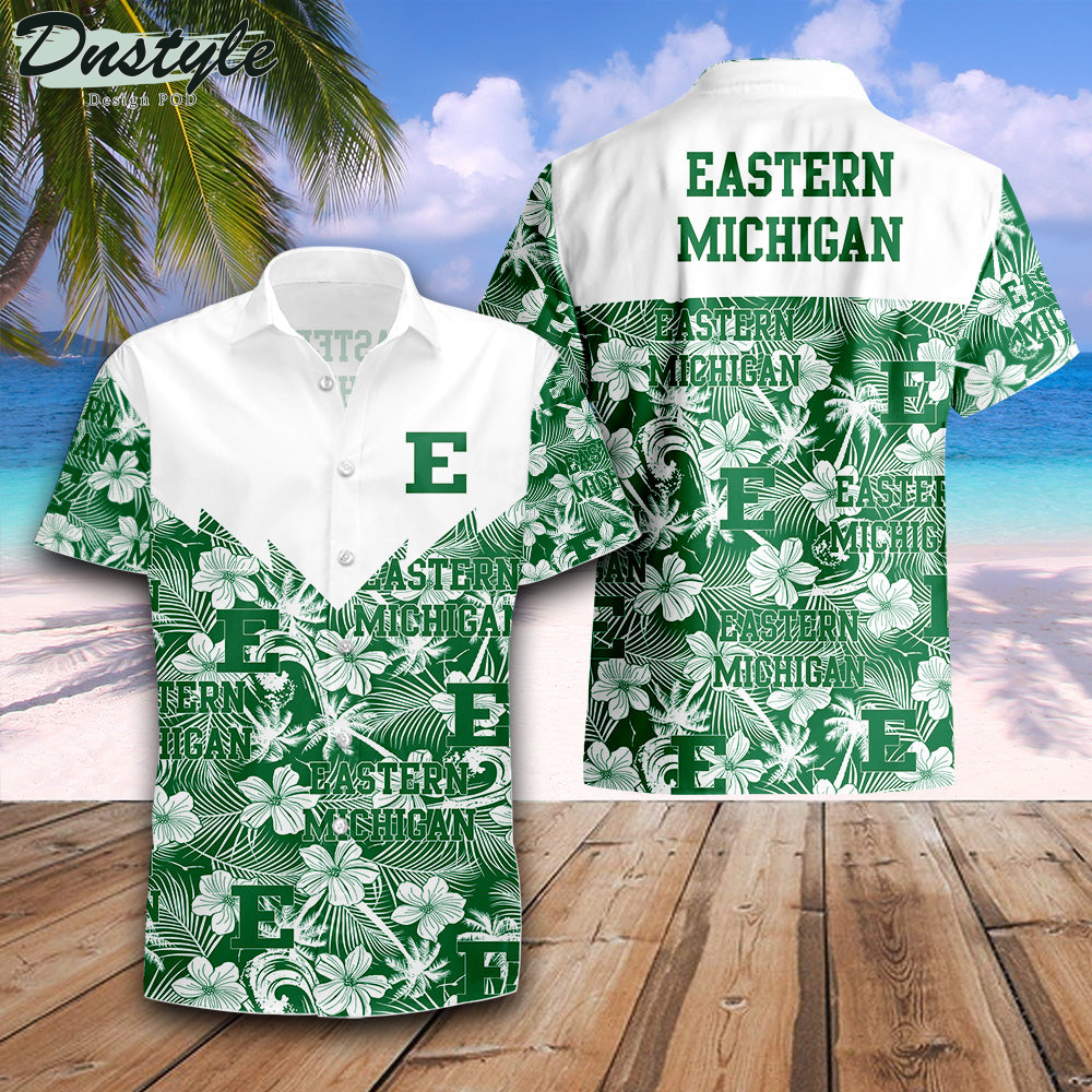 Eastern Michigan Eagles Tropical Seamless NCAA Hawaii Shirt