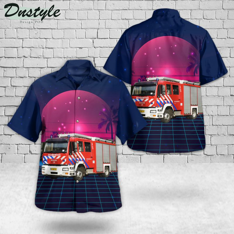 Dordrecht Netherlands Brandweer Zuid Holland Zuid Hawaiian Shirt