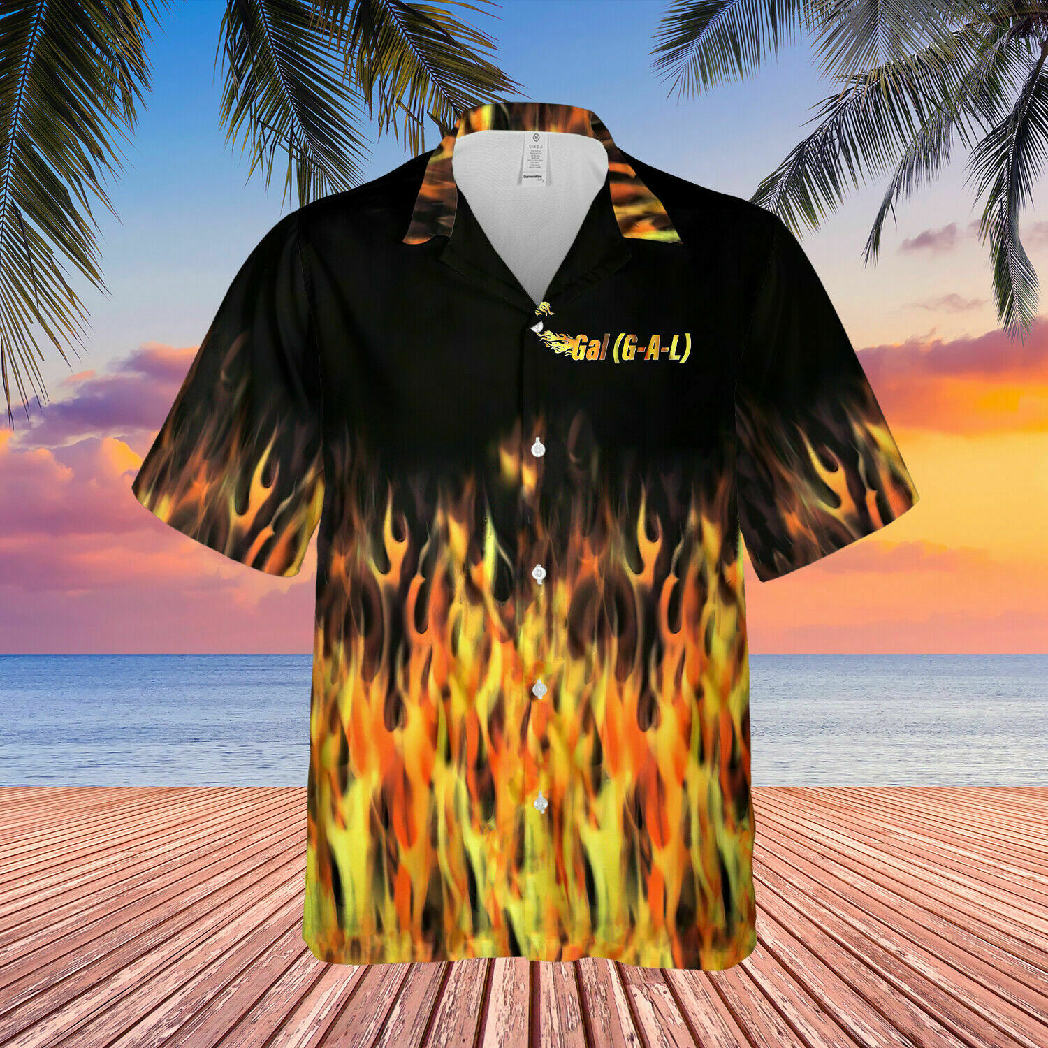 Hot Rod Flame Bowling Unisex Hawaiian Shirt