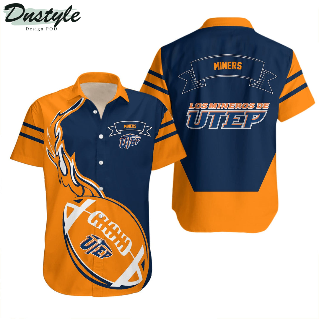 NCAA UTEP Miners Flame Ball Hawaii Shirt
