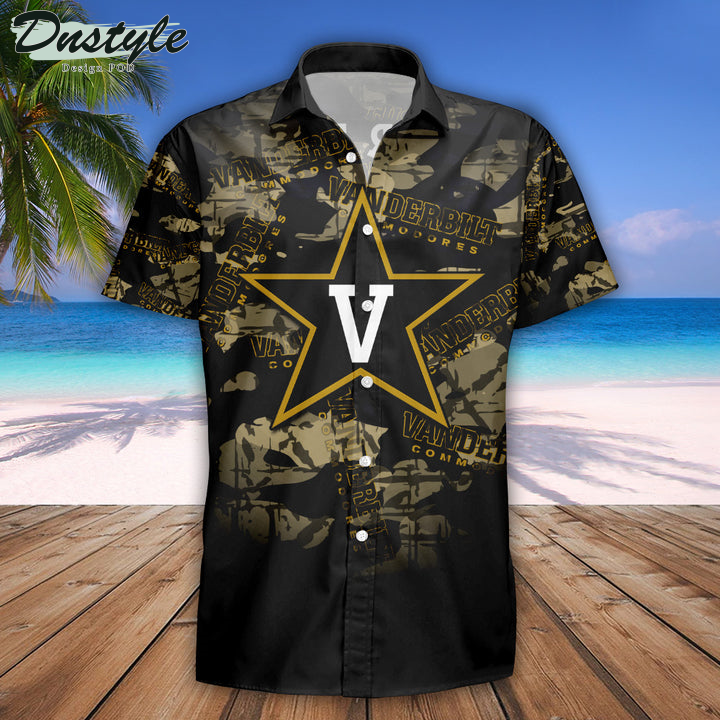 Personalized Vanderbilt Commodores Camouflage Vintage NCAA Hawaii Shirt