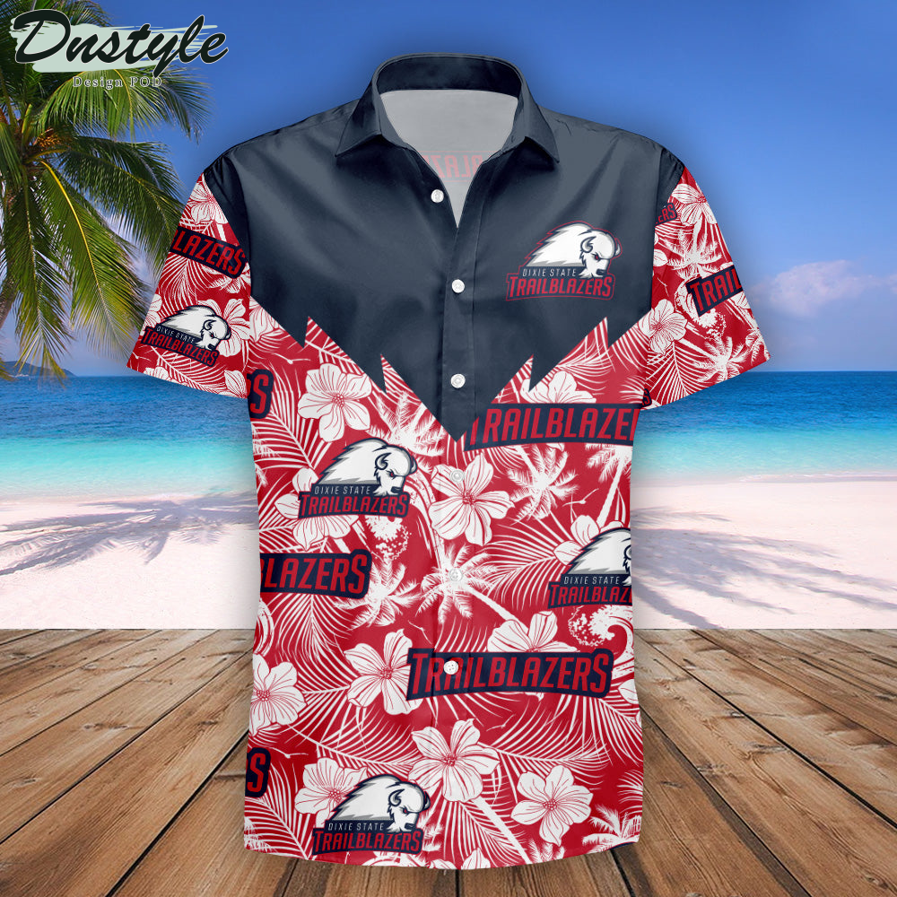 Dixie State Trailblazers Tropical Seamless NCAA Hawaii Shirt