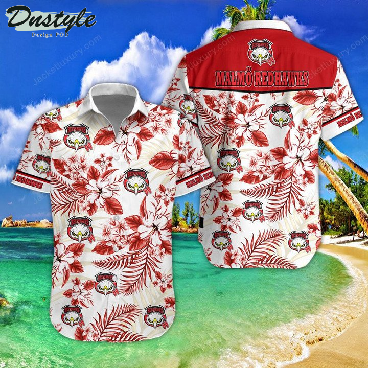 Malmo Redhawks Hawaiian Shirt And Short