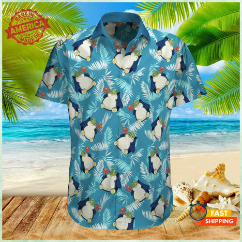 Pokemon Snorlax Tropical Beach Hawaiian Shirt