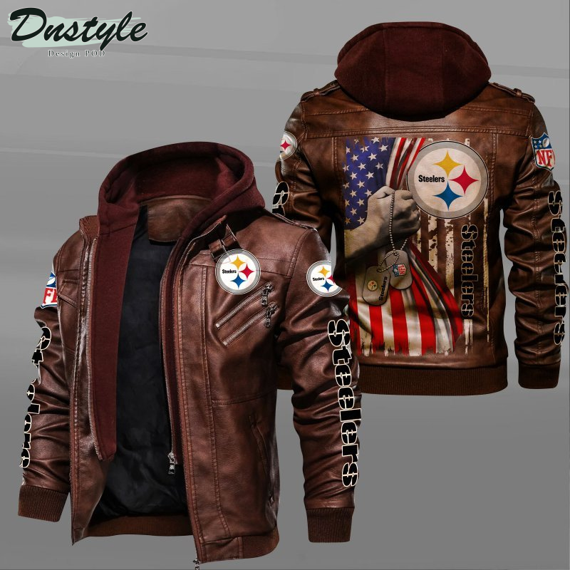 Pittsburgh Steelers Independence Day Leather Jacket