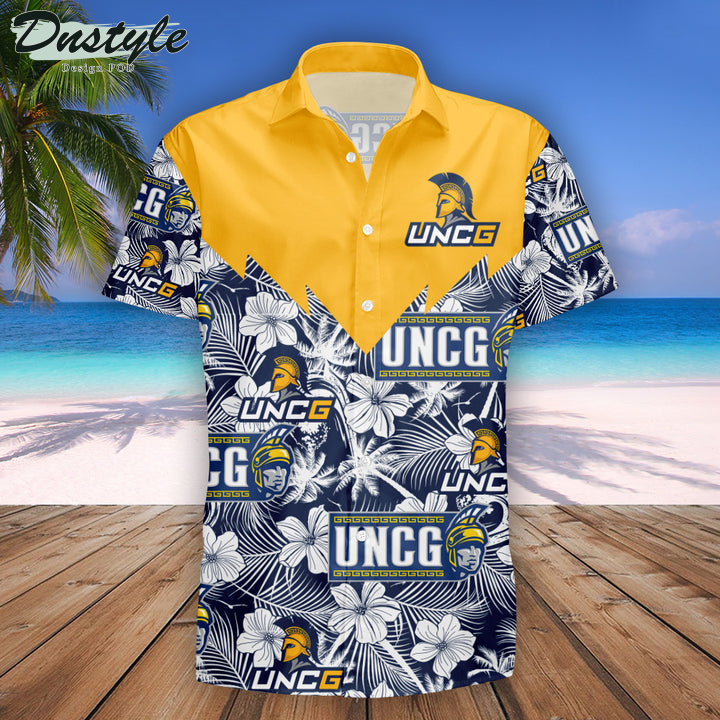 UNC Greensboro Spartans Tropical NCAA Hawaii Shirt