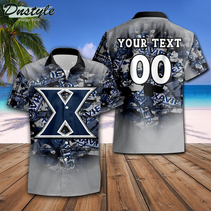 Personalized Yale Xavier Musketeers Camouflage Vintage NCAA Hawaii Shirt