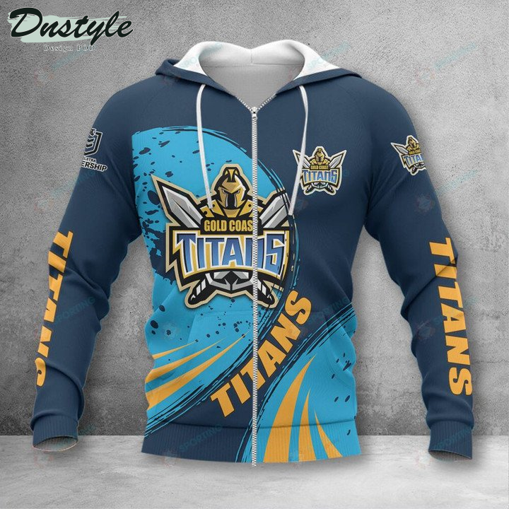 Gold Coast Titans 2022 NRL 3D Hoodie