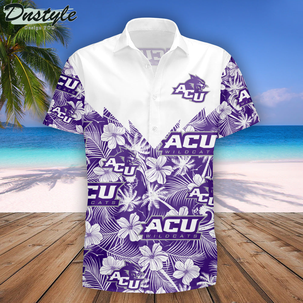 Abilene Christian Wildcats Tropical Seamless NCAA Hawaii Shirt