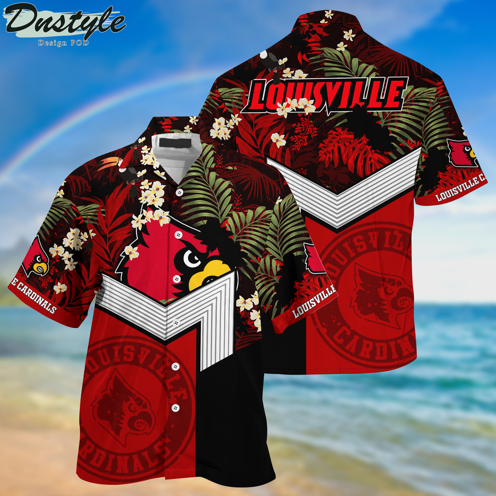 Louisville Cardinals Hawaii Shirt And Shorts New Collection