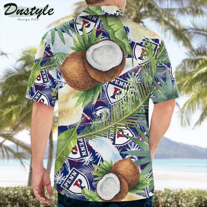 Penn Quakers Coconut Tropical Hawaiian Shirt