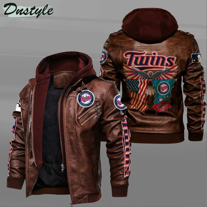 Minnesota Twins American Eagle Leather Jacket