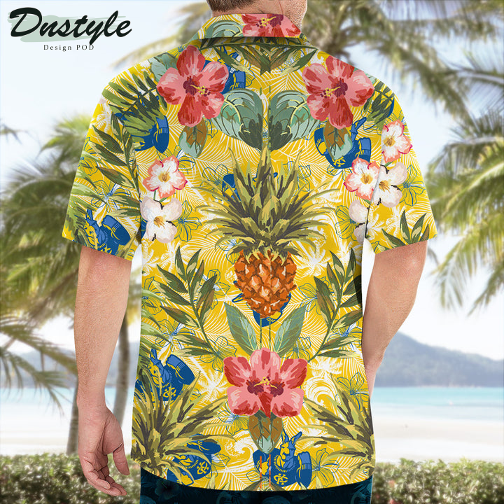 Umkc Kangaroos Pineapple Tropical Hawaiian Shirt