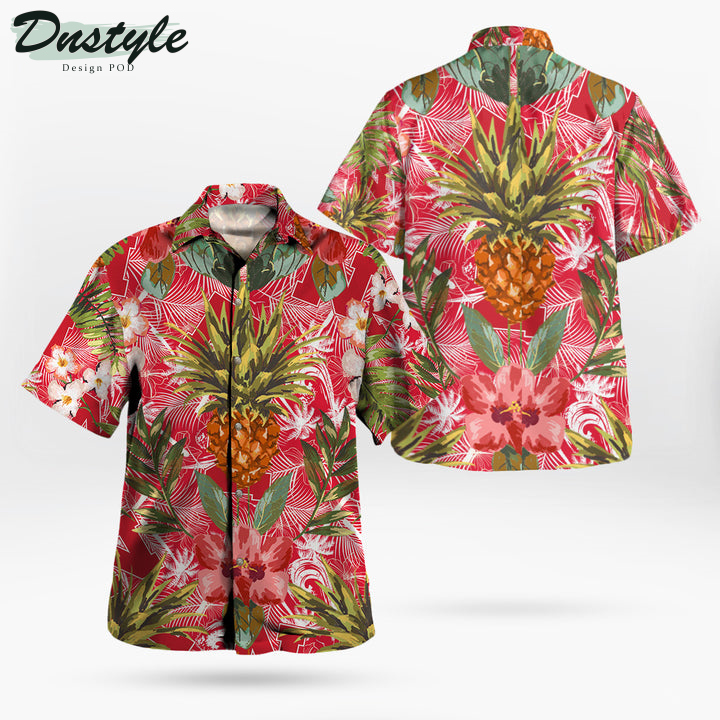 Nebraska Cornhuskers Pineapple Tropical Hawaiian Shirt