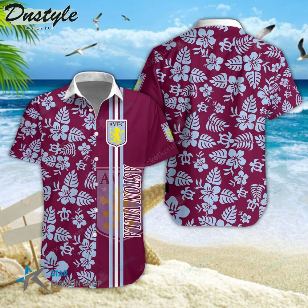 Aston Villa F.C Hawaiian Shirt Beach Short