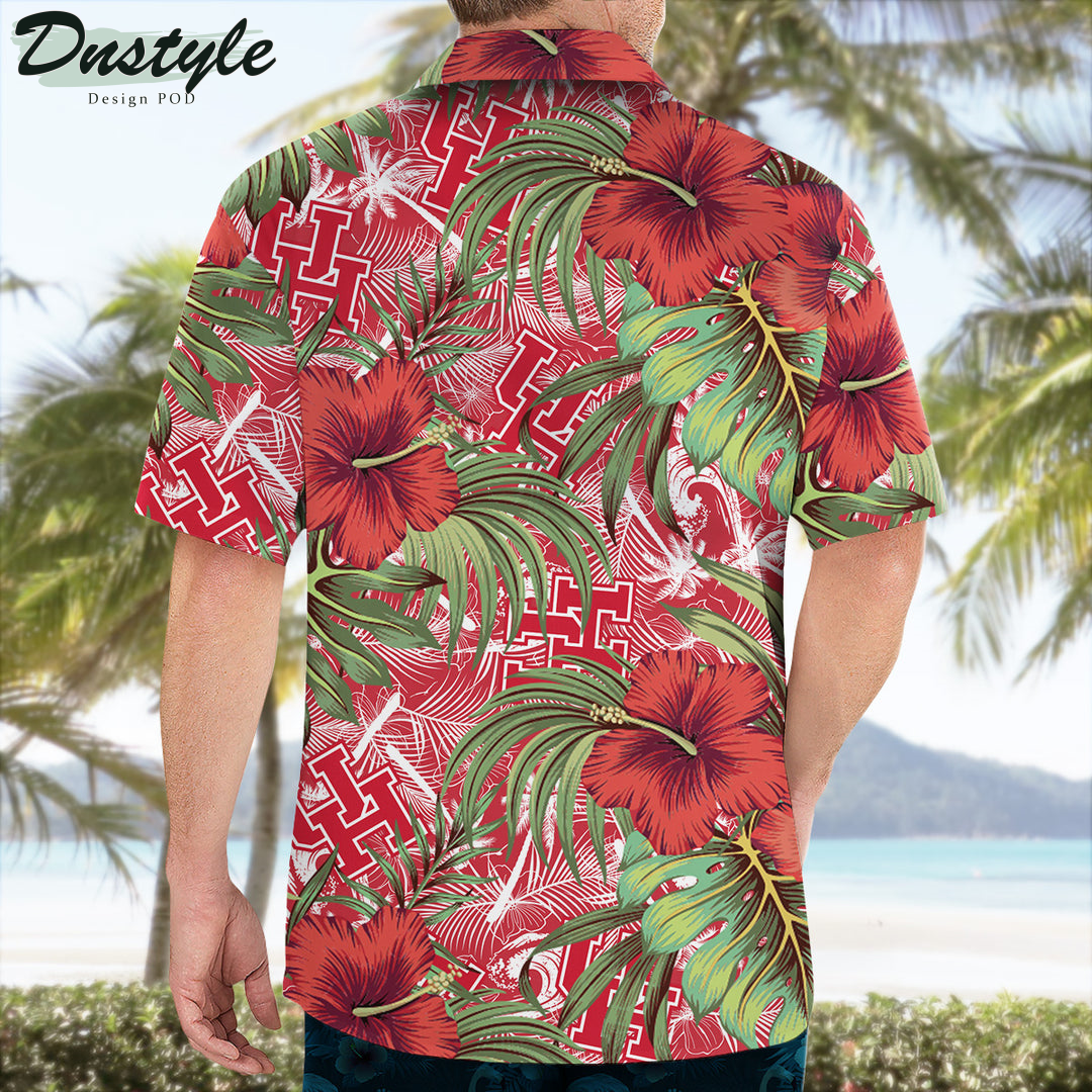 Houston Cougars Hibiscus Tropical Hawaii Shirt