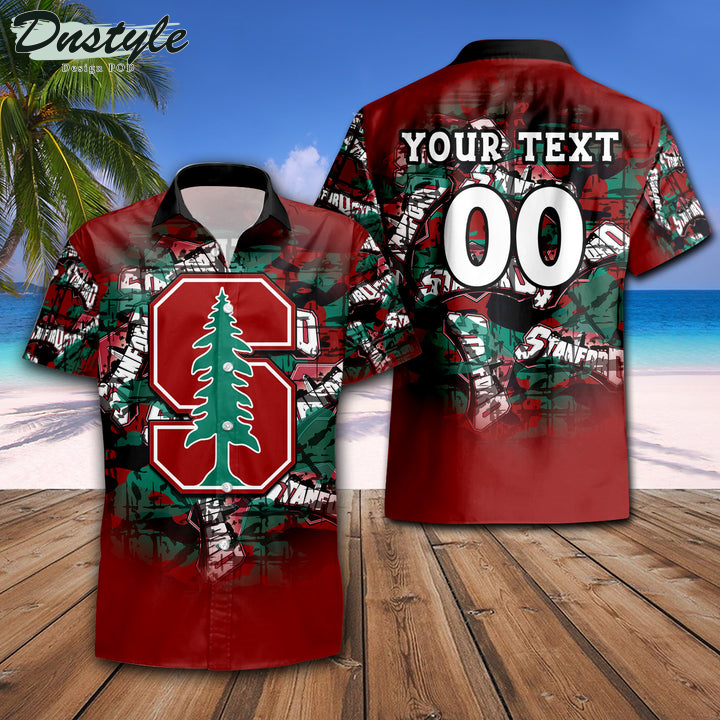 Personalized Stanford Cardinal Camouflage Vintage NCAA Hawaii Shirt
