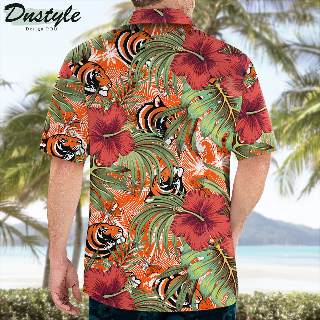 Princeton Tigers Hibiscus Tropical Hawaii Shirt