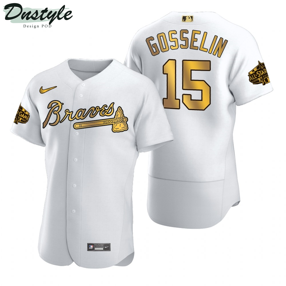 Phil Gosselin Atlanta Braves White Gold 2022 MLB All-Star Game Jersey
