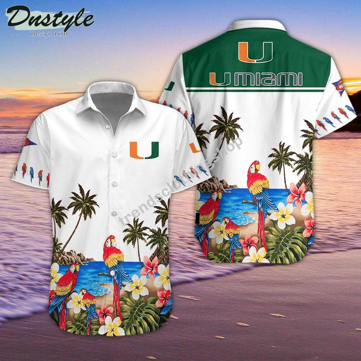 Miami Hurricanes football Tropical Hawaiian Shirt