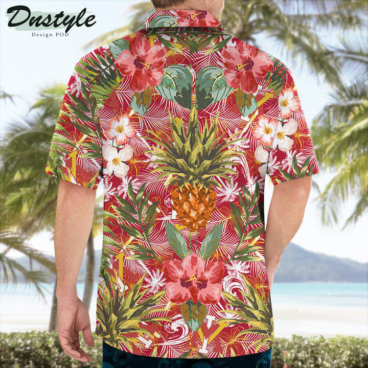 Vmi Keydets Pineapple Tropical Hawaiian Shirt