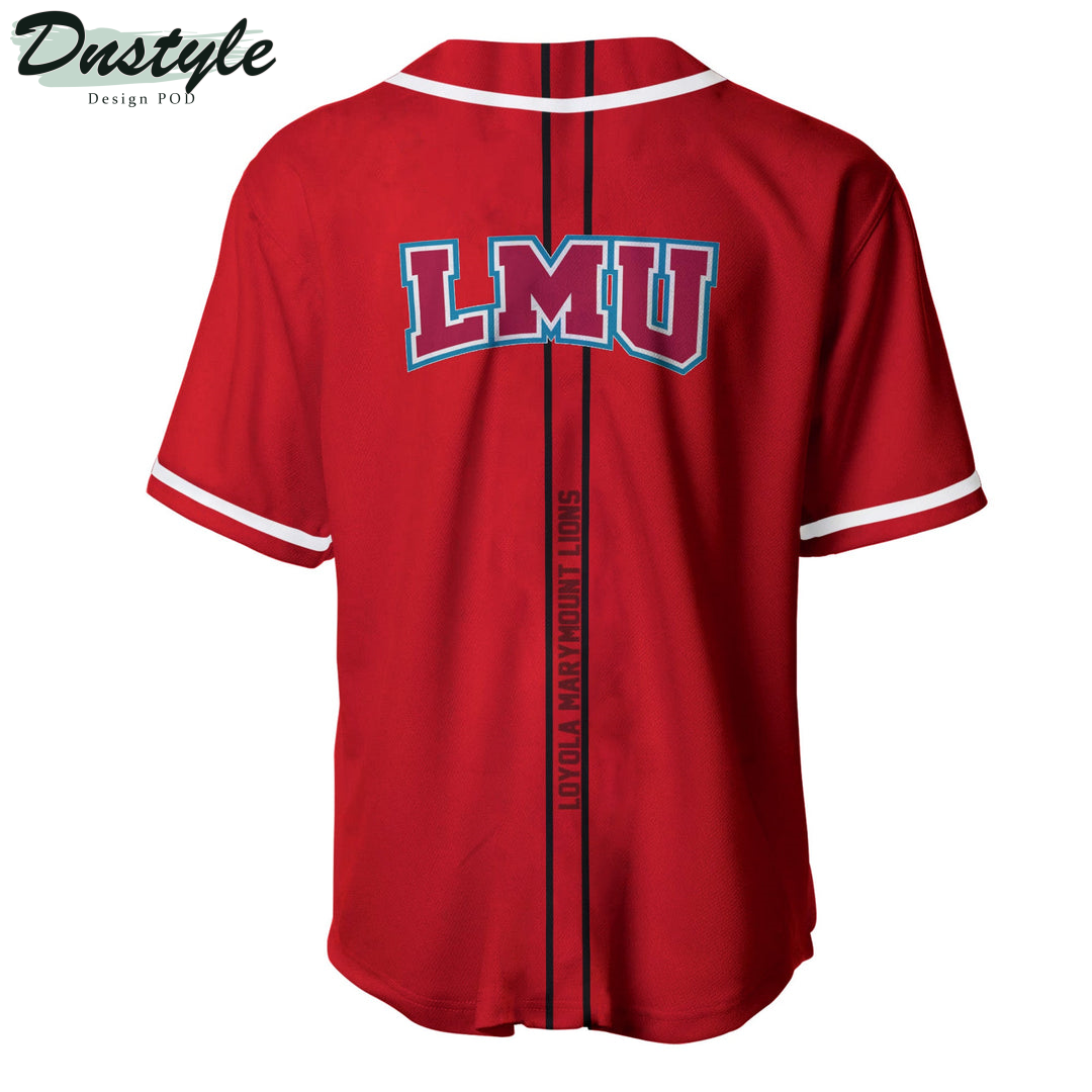 Loyola Marymount Lions Custom Name Baseball Jersey