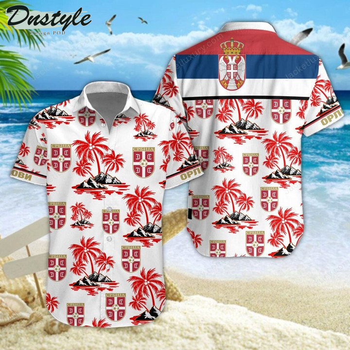 Serbia national football team hawaiian shirt