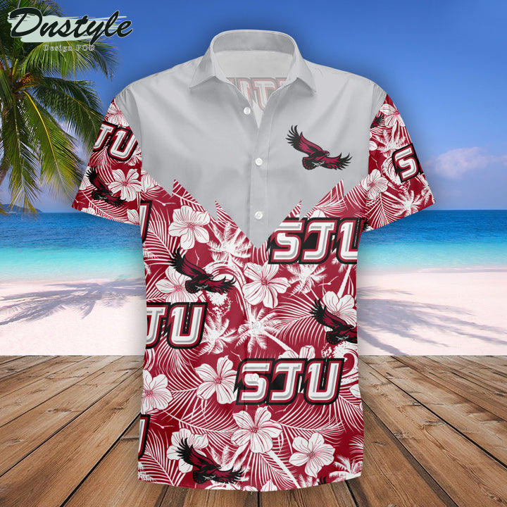 Saint Josephs Hawks Tropical NCAA Hawaii Shirt
