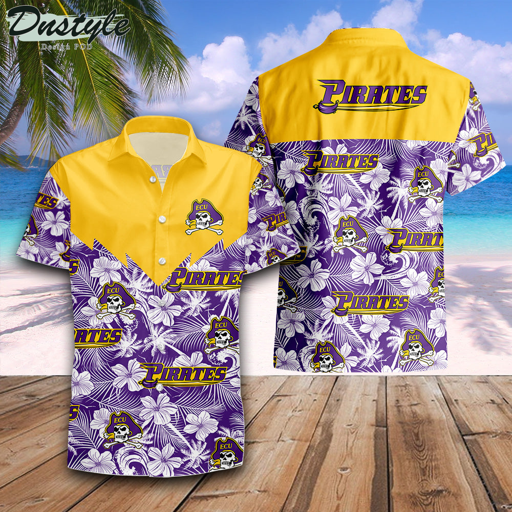 East Carolina Pirates Tropical Seamless NCAA Hawaii Shirt