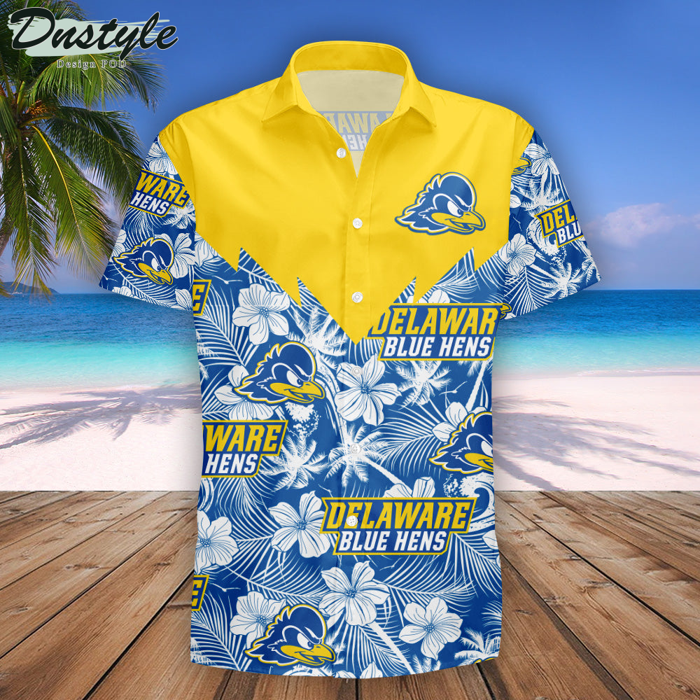 Delaware Blue Hens Tropical Seamless NCAA Hawaii Shirt