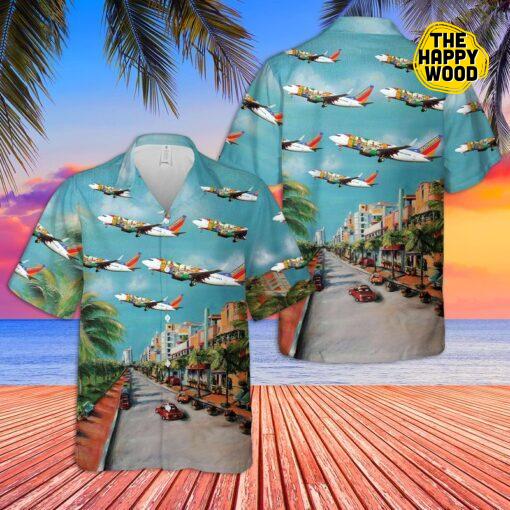 Southwest Airlines Florida One Boeing 737 Sky Hawaiian Shirt