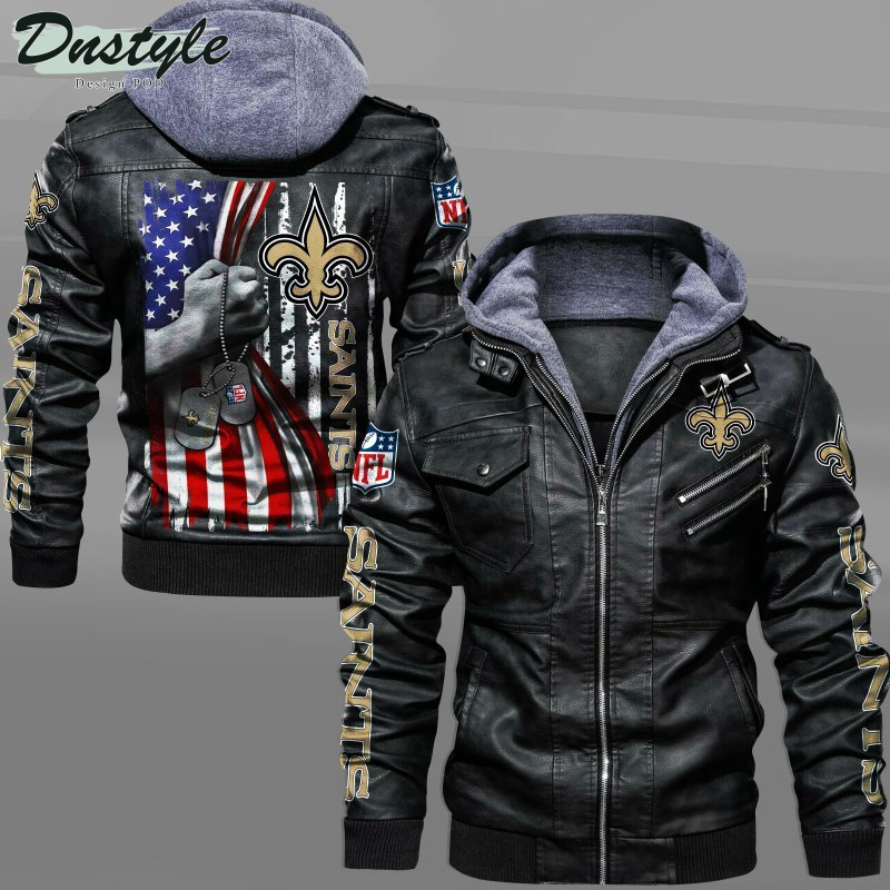 New Orleans Saints Independence Day Leather Jacket