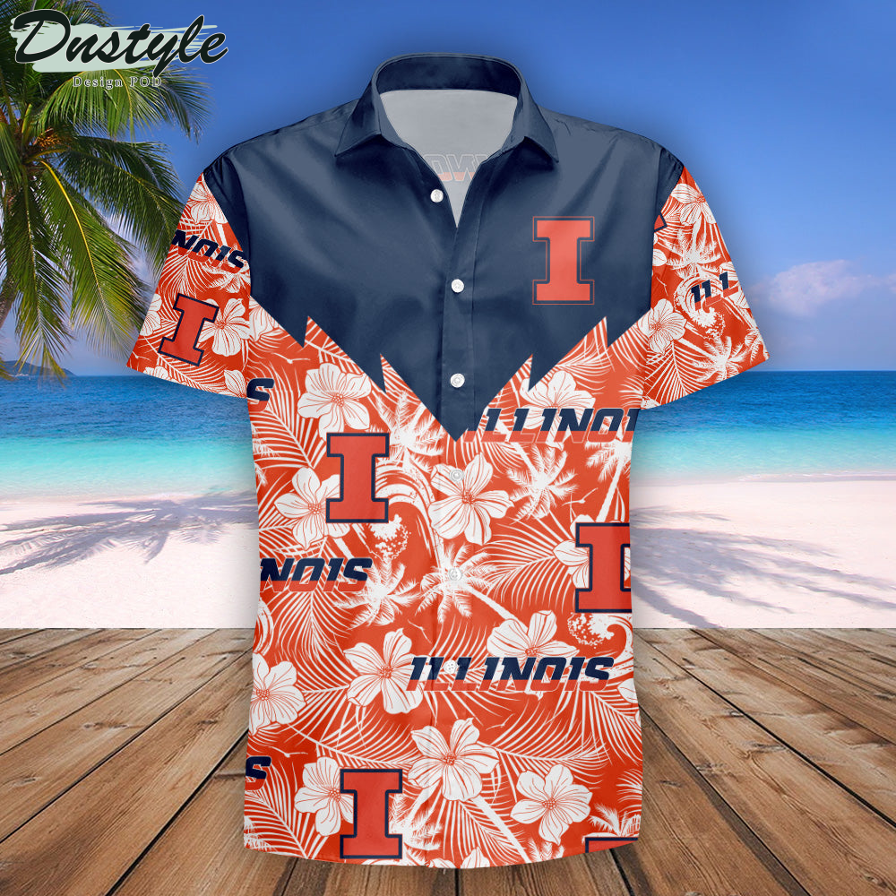 Illinois State Redbirds Tropical Seamless NCAA Hawaii Shirt