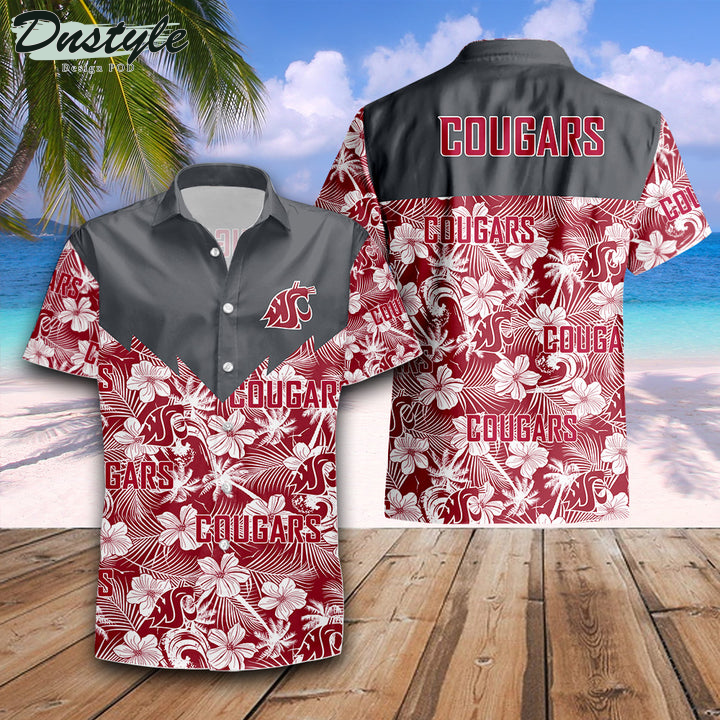 Washington State Cougars Tropical NCAA Hawaii Shirt