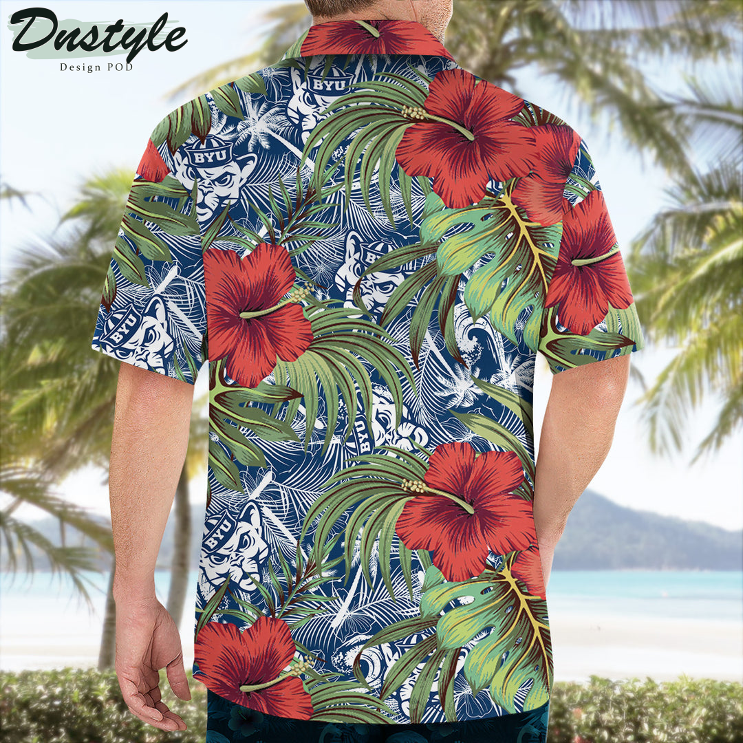 Byu Cougars Hibiscus Tropical Hawaii Shirt