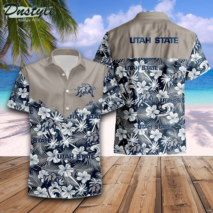 Utah State Aggies Tropical NCAA Hawaii Shirt